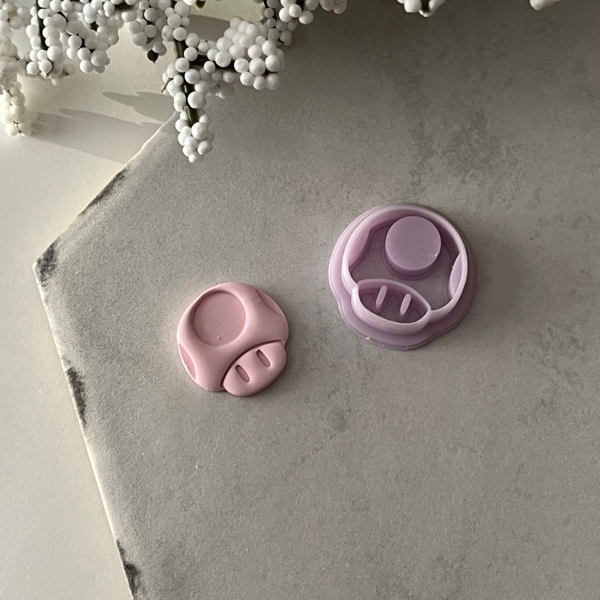 Mushroom Face Cutter | 0.75"-1.25" | Polymer Clay Cutter Earrings