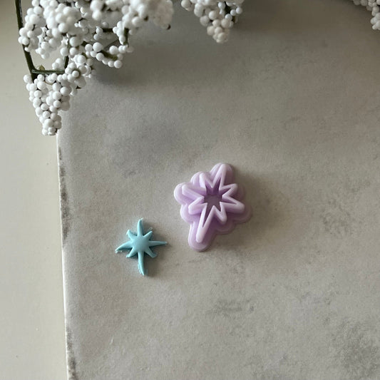 North Star Cutter | 0.75"-1.25" | Winter Polymer Clay Cutters Holiday Christmas Earrings Cutter Stud