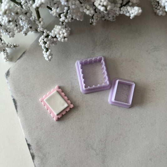 Postage Stamp Cutter Set | 0.75"-1.25" | Polymer Clay Cutter Earrings