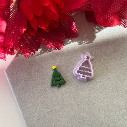 Stacked Christmas Tree Cutter | 0.75"-1.25" | Winter Polymer Clay Holiday Christmas Earrings Autumn Clay Cutters