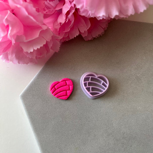 Heart Concha Cutter | 0.75"-1.25" | Polymer Clay Cutter Earrings Valentines Day