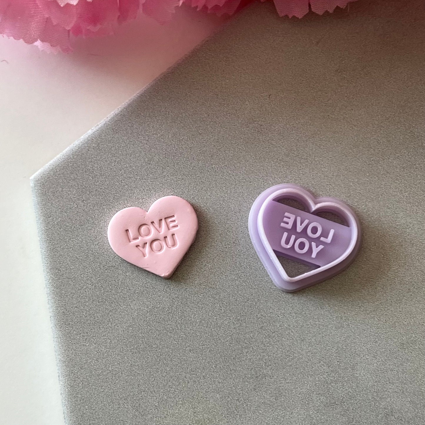 Conversation Hearts Cutters Set | 0.75"-1.25" | Polymer Clay Cutter Earrings Valentines Day