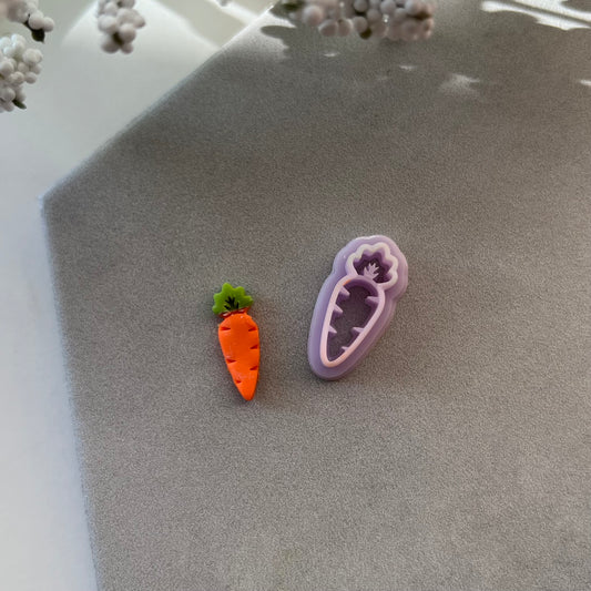 Carrot Cutter | 0.75"-1.25" | Polymer Clay Cutter Earrings Easter Spring Stud