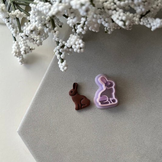 Chocolate Bunny Cutter | 0.75"-1.25" | Polymer Clay Cutter Earrings Easter Spring