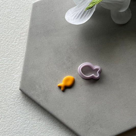 Goldfish Outline Cutter | 0.75"-1.25" | Polymer Clay Cutter Earrings