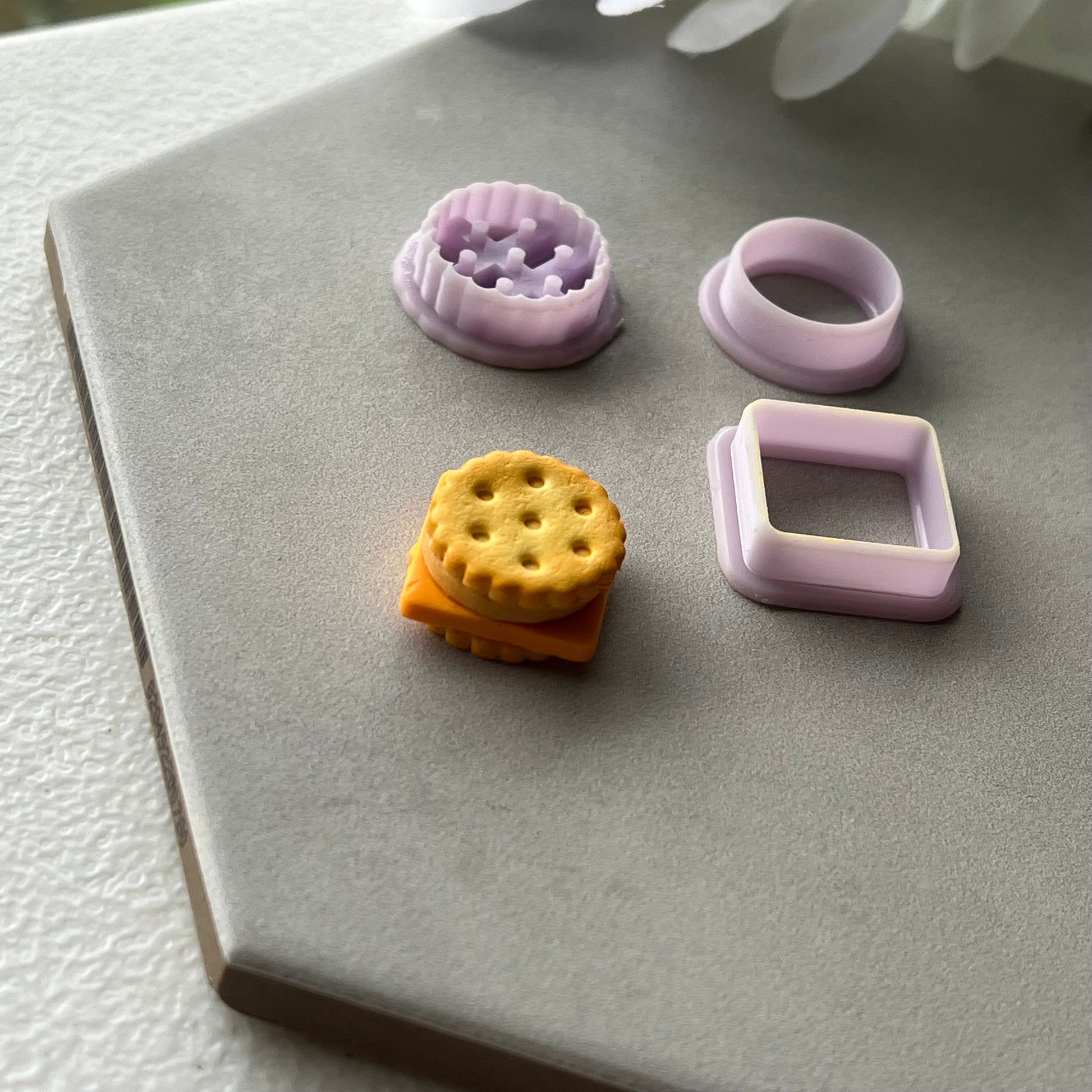 Cracker Sandwich Cutter (Set) | 0.75"-1.25" | Polymer Clay Cutter Earrings
