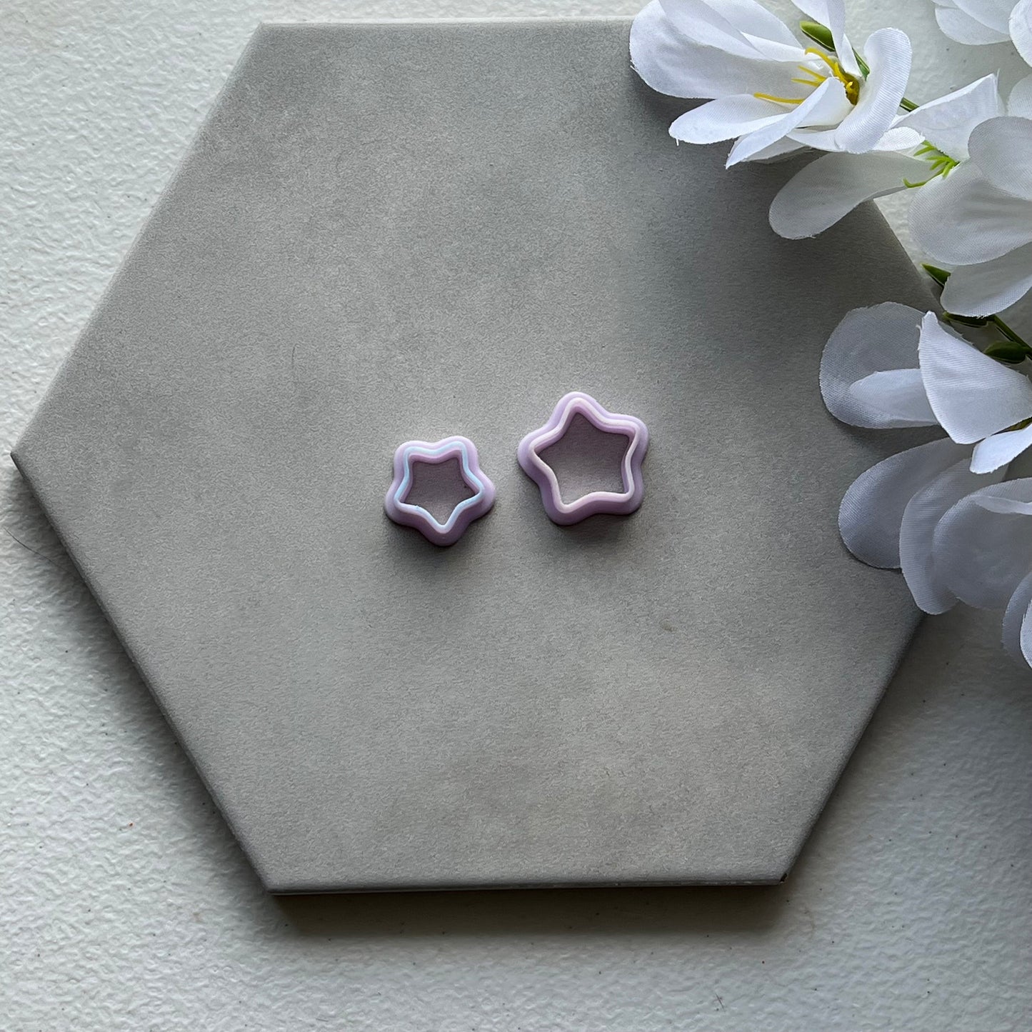 Star Sugar Cookie Cutter (set) | 0.75"-1.25" | Polymer Clay Cutter Earrings