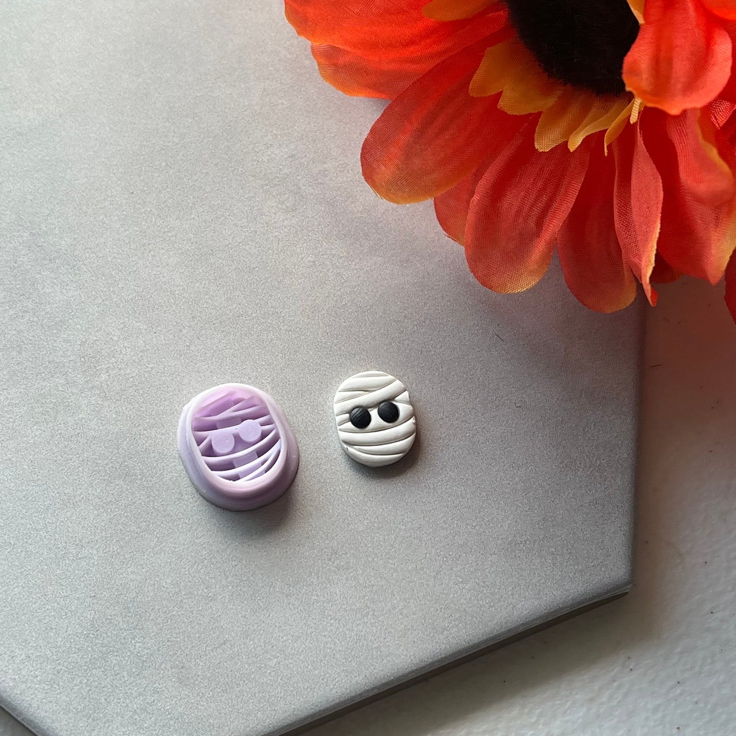 Mummy Cutter | 0.75"-1.25" | Fall Polymer Clay Autumn Clay Cutters Fall Scary Halloween Earrings