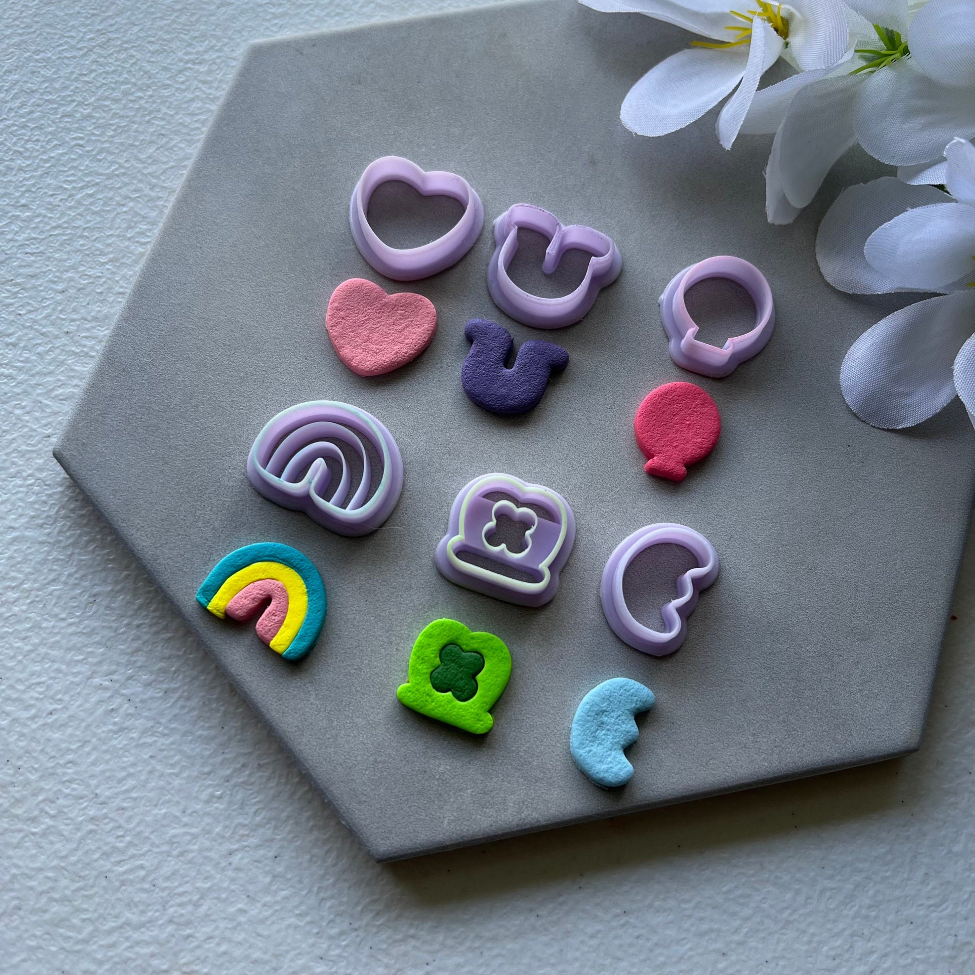 Cereal Charms Cutter Set | 0.75"-1.25" | Polymer Clay Cutter Earrings