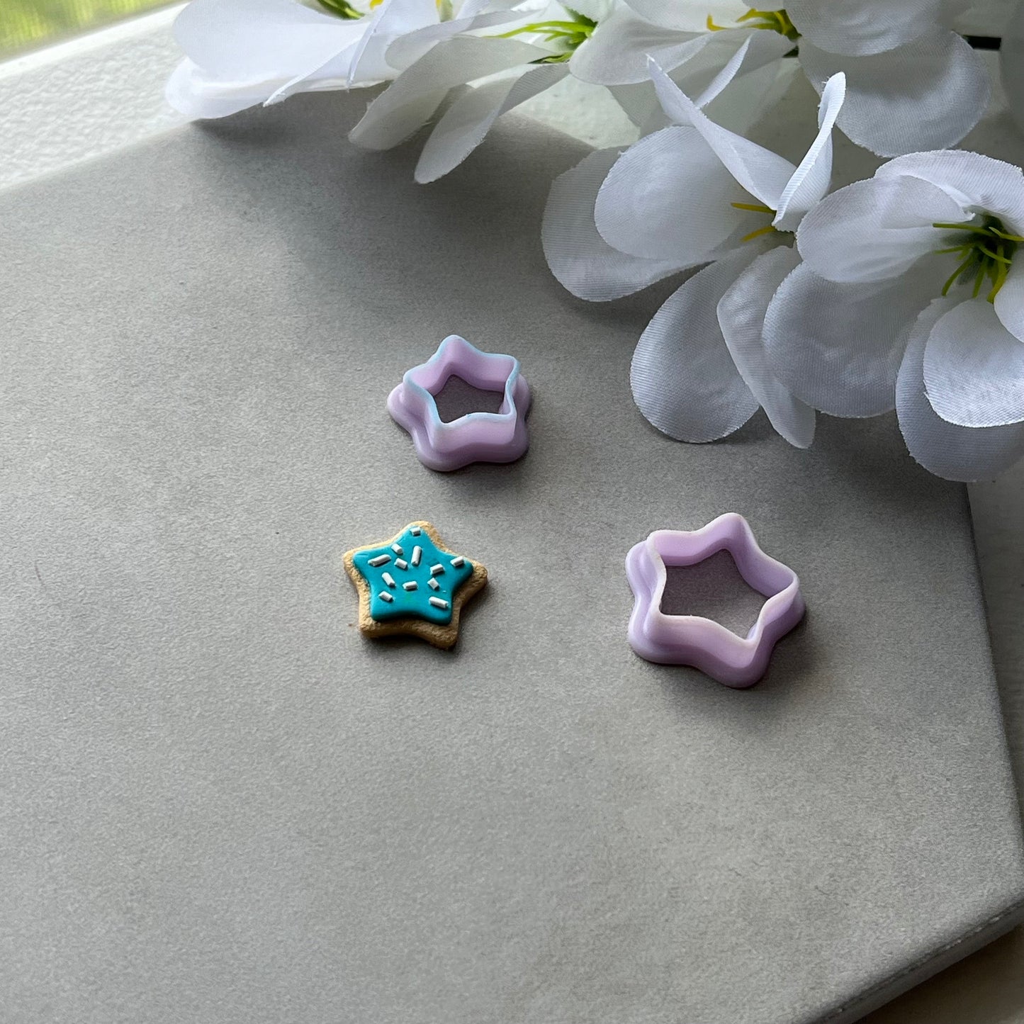 Star Sugar Cookie Cutter (set) | 0.75"-1.25" | Polymer Clay Cutter Earrings