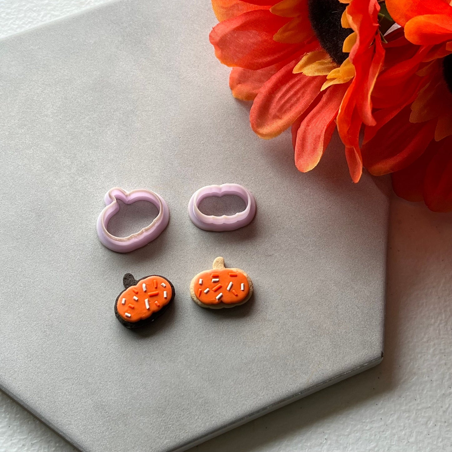 Pumpkin Sugar Cookie Cutter | 0.75"-1.25" | Fall Polymer Clay Autumn Clay Cutters Fall Scary Halloween Earrings