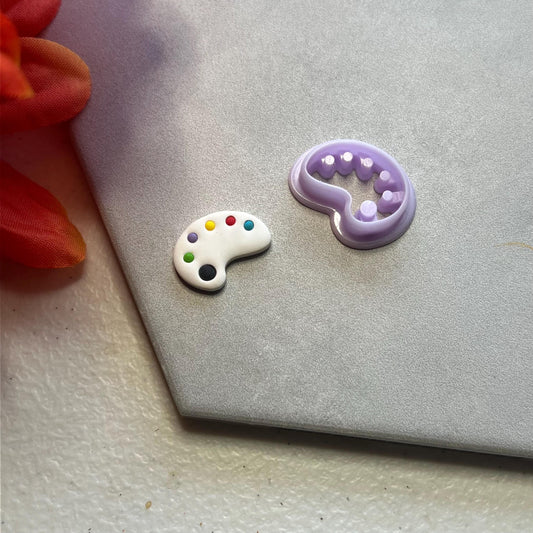 Paint Pallete Cutter | 0.75"-1.25" | Polymer Clay Cutter Earrings