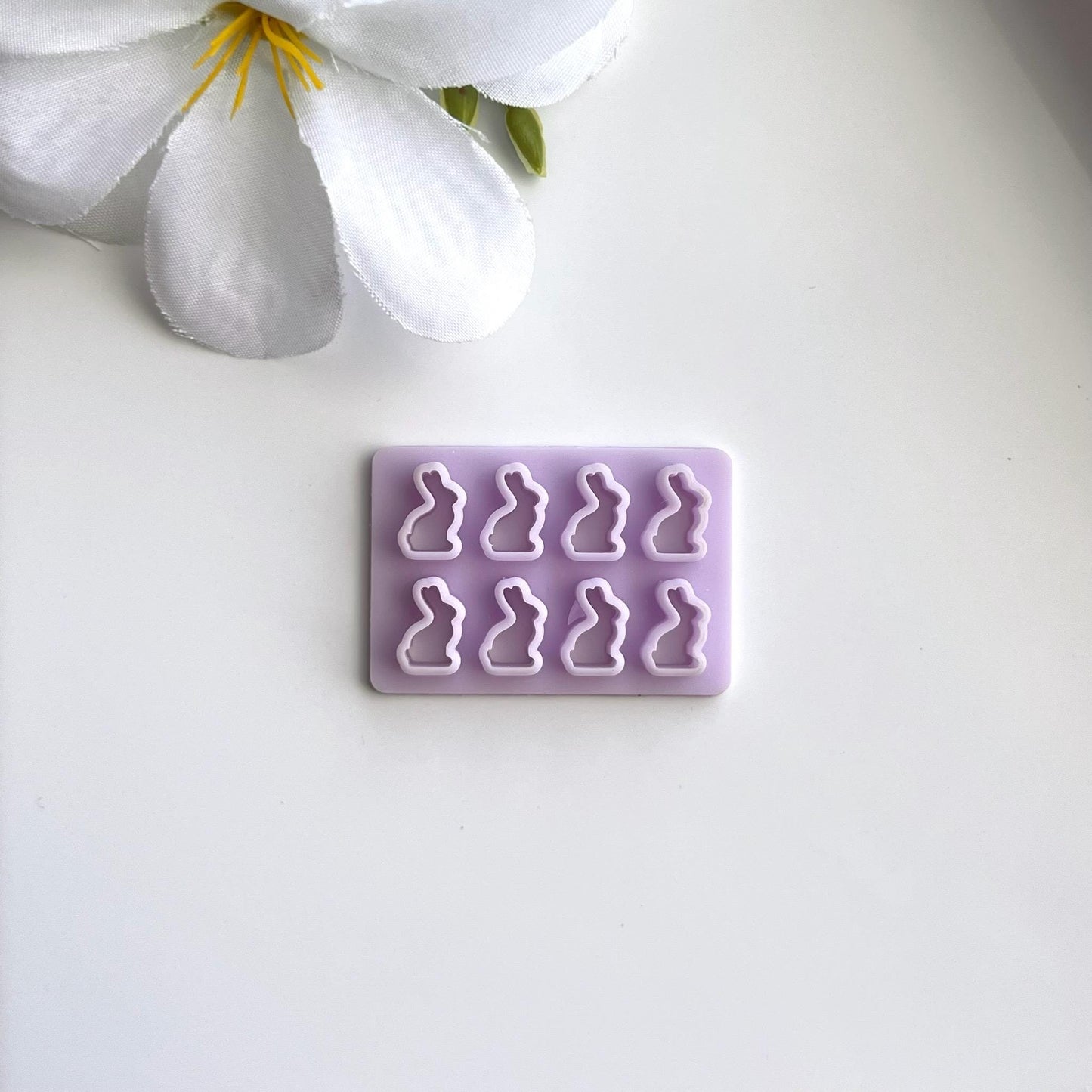 Chocolate Bunny Cluster Cutter | Polymer Clay Cutter Earrings Easter Spring Stud
